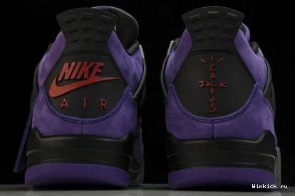 Travis Retro x Jordan Purple Air 4 Scott 0913
